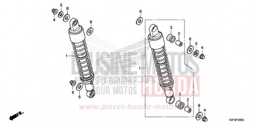 REAR CUSHION Z125MAK de 2019